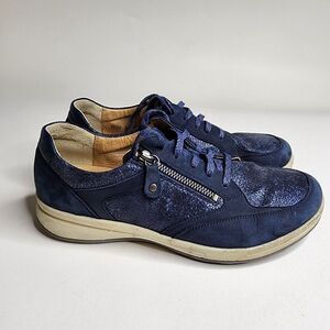 Hartjes Side Zip Sneaker Tennis Shoe Comfort Australia Women's Size 10